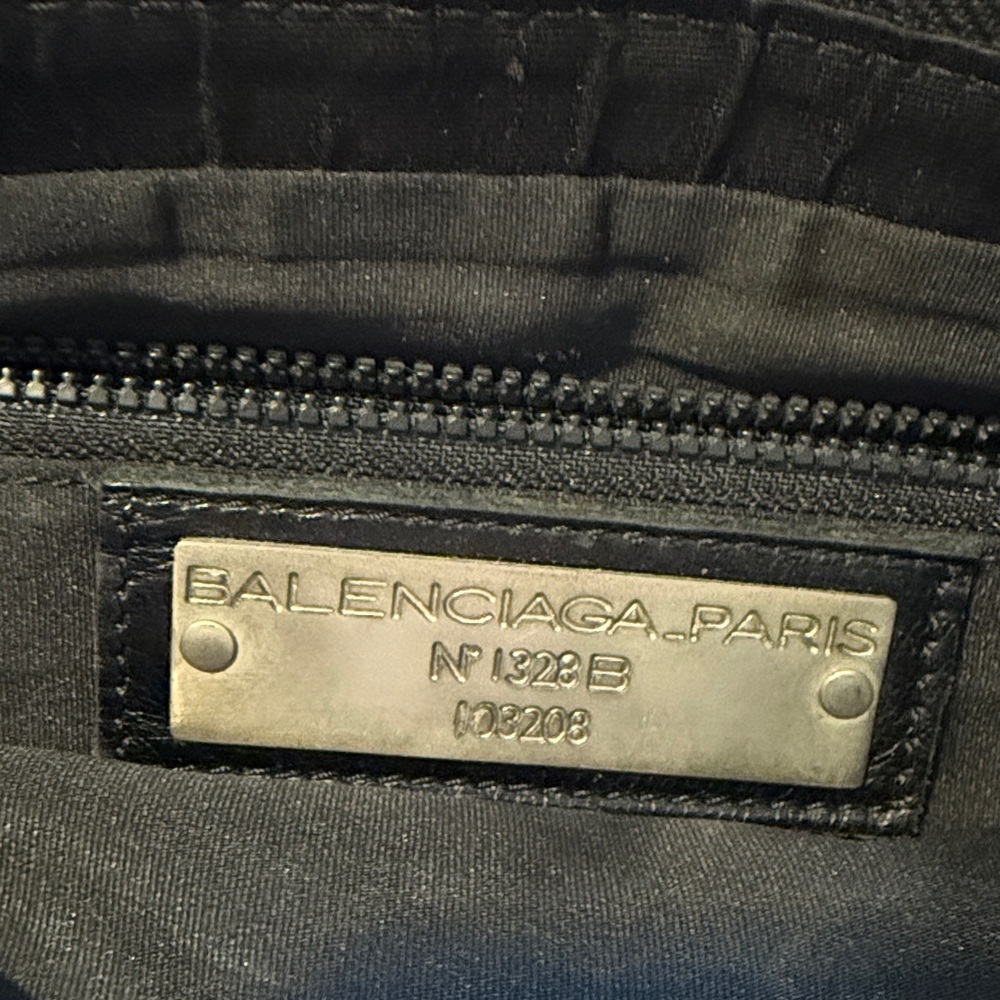 Balenciaga Motocross Town Black Leather Bag - Picture 4 of 7
